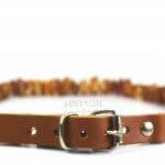 Gintarinis antkaklis su reguliuojamu dirželiu