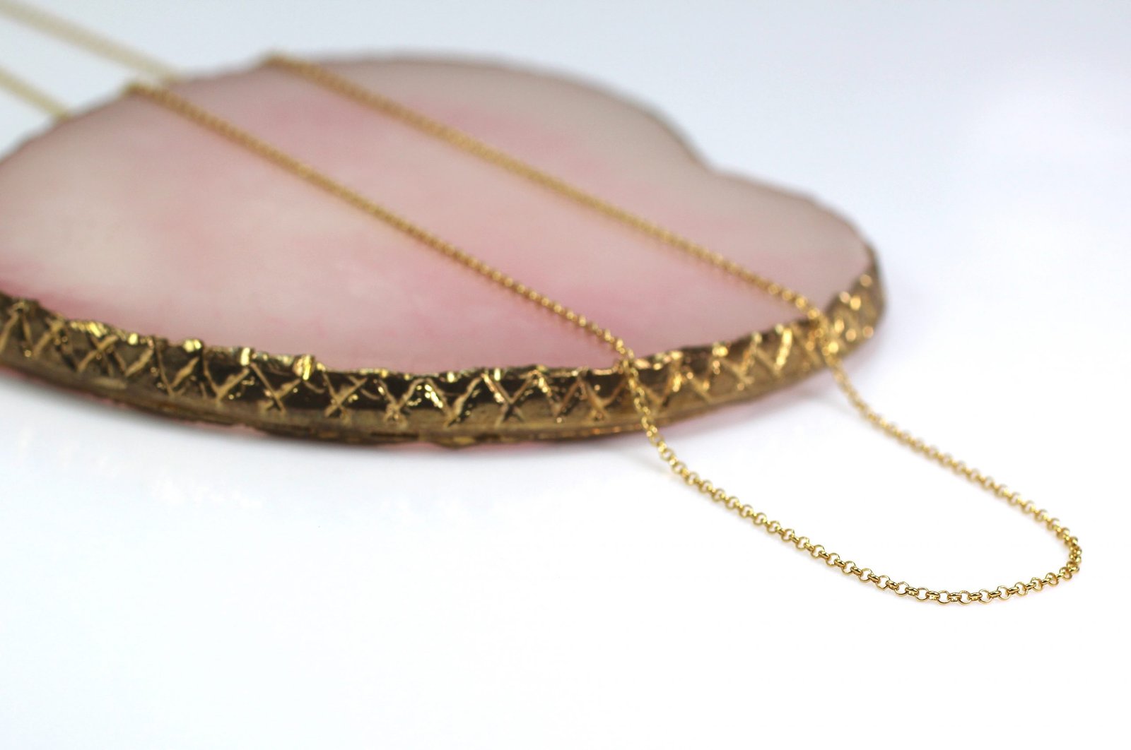 925 sterling silver chain, gold plated 