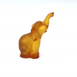 Natural Baltic amber elephant figurine