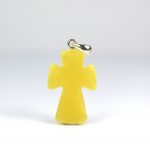 Gintarinis pakabukas kryželis vidutinio dydžio