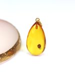Amazing amber pendant drop shape