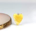 Pakabukas gintarinė širdelė mažytė