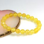 Matinė Baltijos gintaro apyrankė, idealiai apvali