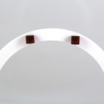 Gintariniai auskarai adatėlės, tamsiai rudi kubukai