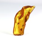 Baltic amber stone with few insects inclusion