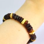 Juodo gintaro vyriška apyrankė