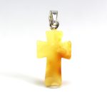 Gintarinis pakabukas kryželis