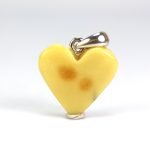 Gintarinis pakabukas širdelė