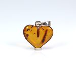 Gintarinis pakabukas širdelė
