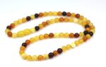 Baltic amber necklace from round amber beads - Image 4