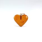 Gintarinis pakabukas širdelė