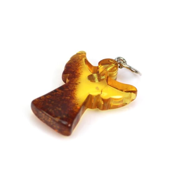 Gintarinis pakabukas angelas