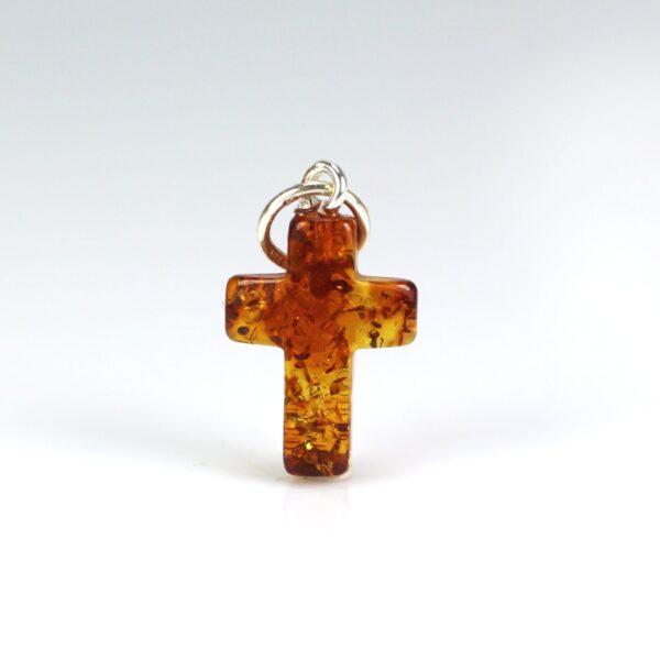 Gintarinis pakabukas kryželis