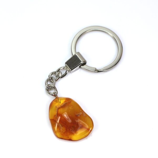 Gintarinis raktų pakabukas