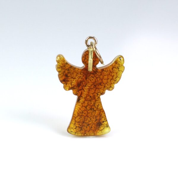 Gintarinis pakabukas angelas