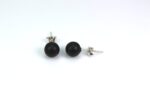 Baltic amber earrings black bubbles - Image 3
