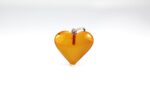 Gintarinis pakabukas širdelė