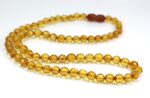 Amber necklace from faceted amber beads - Image 2