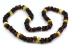 Baltic amber men necklace, unpolished - Image 3