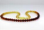 Baltic amber necklace from round amber beads - Image 4