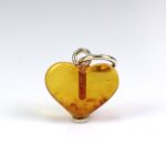 Gintarinis pakabukas širdelė
