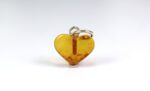 Gintarinis pakabukas širdelė
