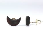 Gintariniai auskarai mėnuliai