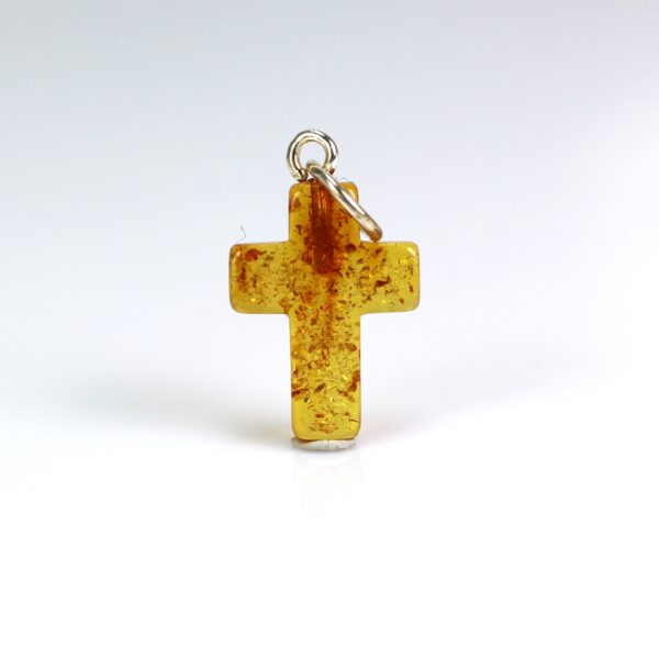 Gintarinis pakabukas kryželis