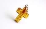 Gintarinis pakabukas kryželis, mažas - Image 4