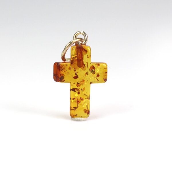 Gintarinis pakabukas kryželis