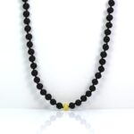 Juodo gintaro karoliai