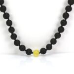 Juodo gintaro karoliai vaikams/paaugliams