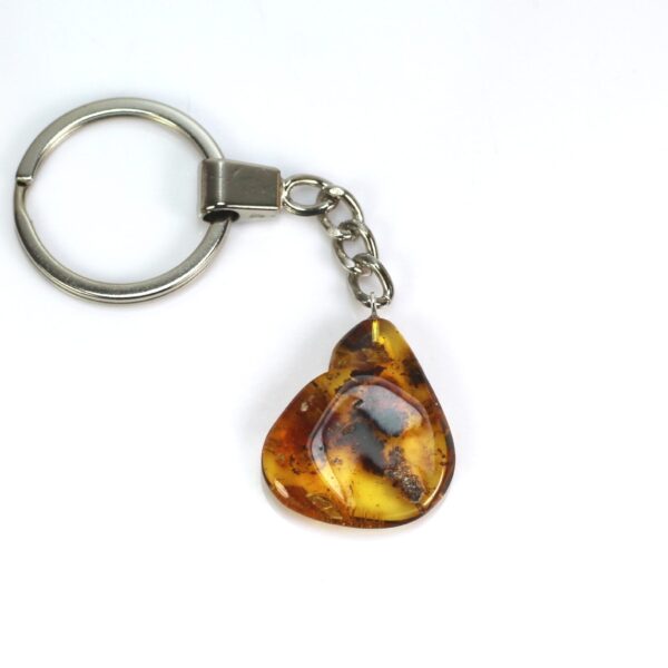 Gintarinis raktų pakabukas