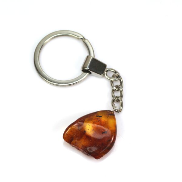 Gintarinis raktų pakabukas