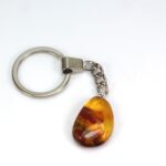 Gintarinis raktų pakabukas