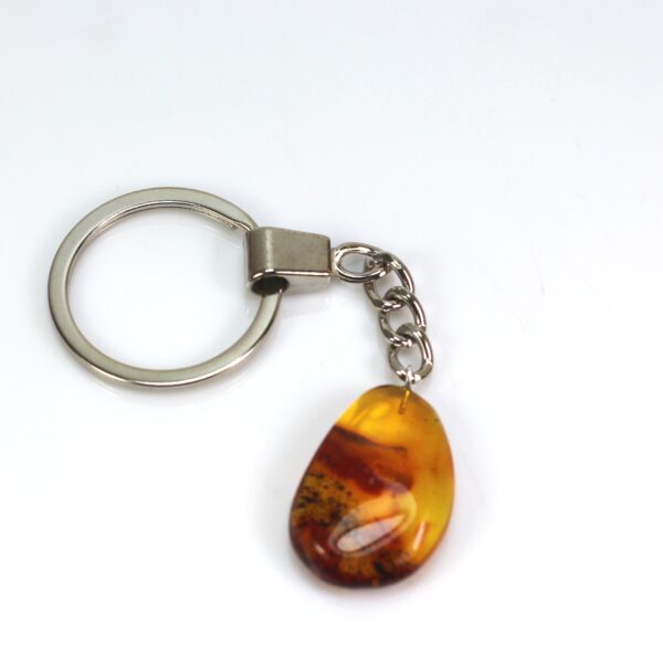 Gintarinis raktų pakabukas