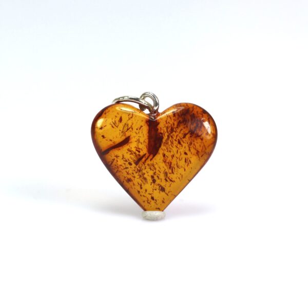 Gintarinis pakabukas širdelė