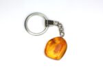 Gintarinis raktų pakabukas su inkliuzu