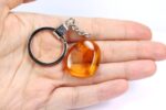 Gintarinis raktų pakabukas su inkliuzu - Image 6