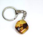 Gintarinis raktų pakabukas