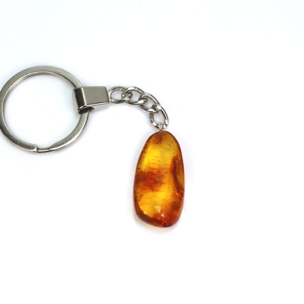 Gintarinis raktų pakabukas