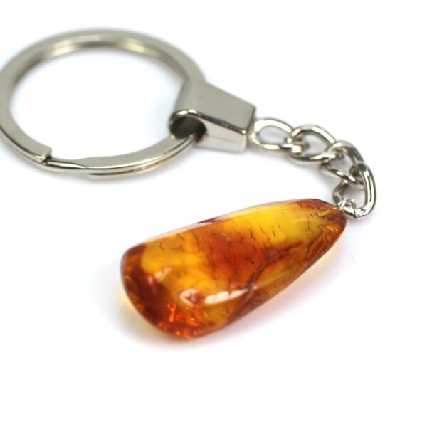 Gintarinis raktų pakabukas