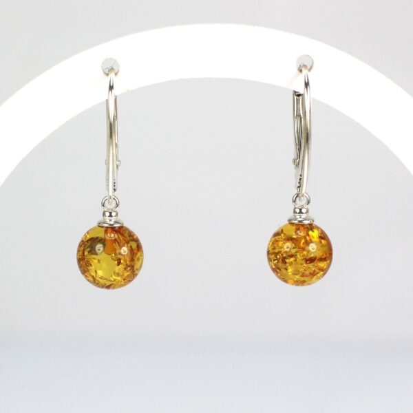 Baltijos gintaro auskarai burbuliukai