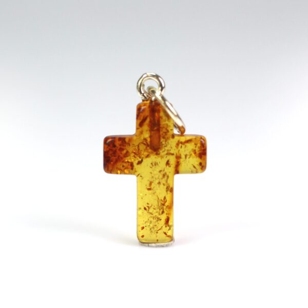 Gintarinis pakabukas kryželis