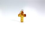 Amber pendant cross shape, small - Image 4