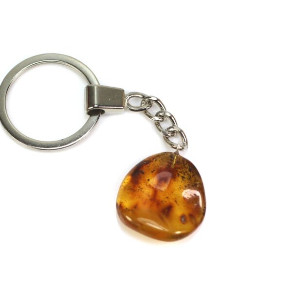 Gintarinis raktų pakabukas