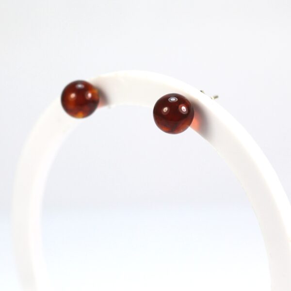 Gintaro auskarai burbuliukai