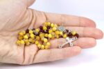Baltic amber Catholic Rosary, Prayer Beads - Image 5