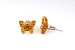 Gintariniai auskarai drugeliai - Image 4