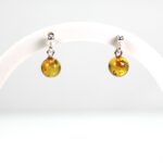 Kabantys Baltijos gintaro auskarai